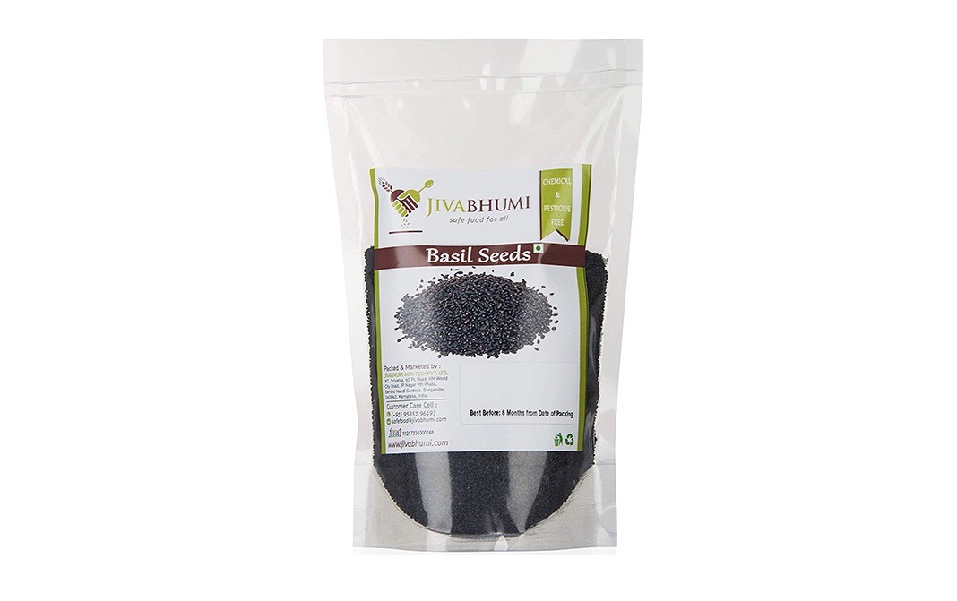 JivaBhumi Basil Seeds    Pack  250 grams